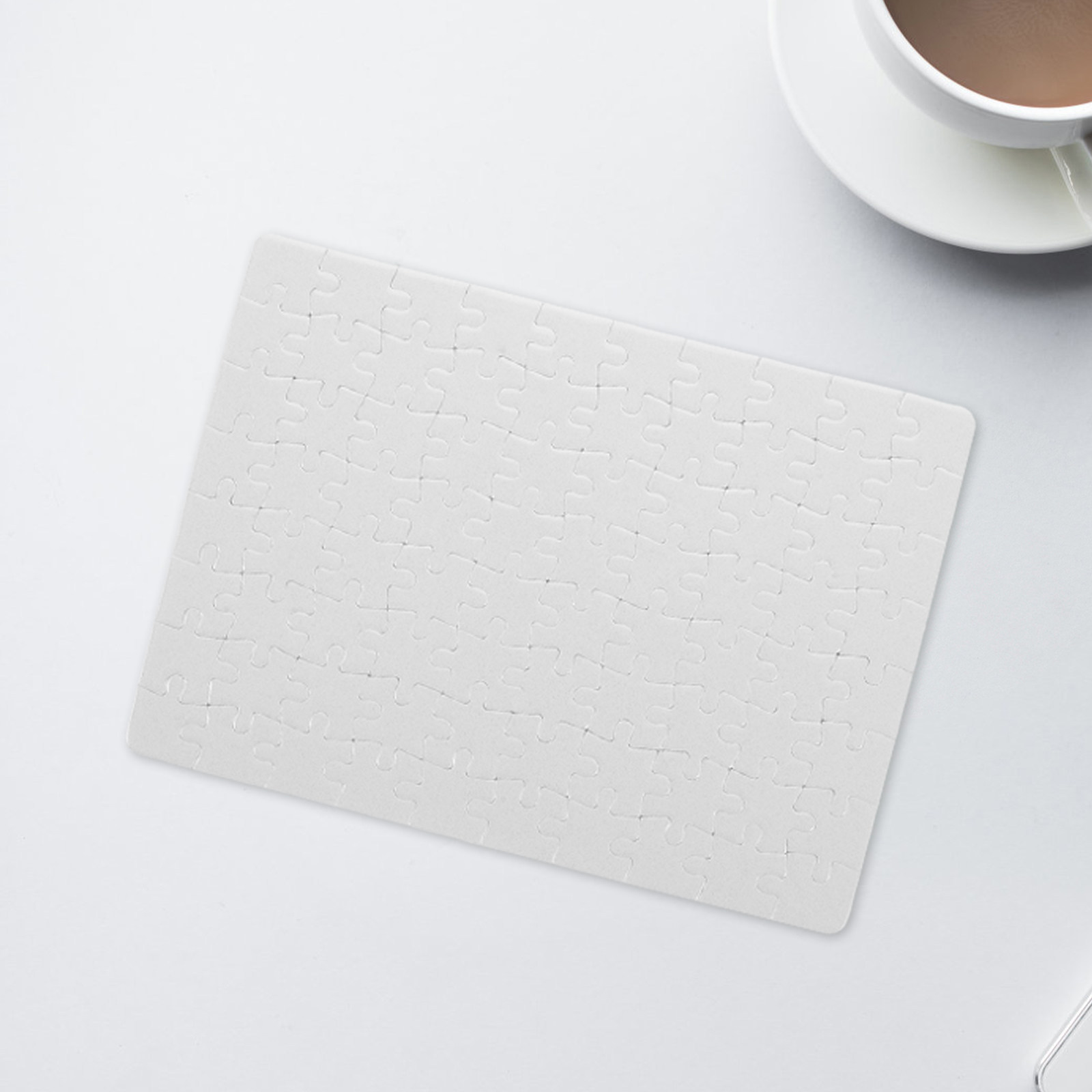 4Sheets Blank Puzzle Pieces Wh - Puzzle Blank White 评论和价格