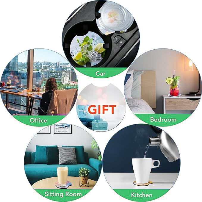 10/20Pcs Sublimation Blank Car - Coaster Sublimation Blank 评论和价格