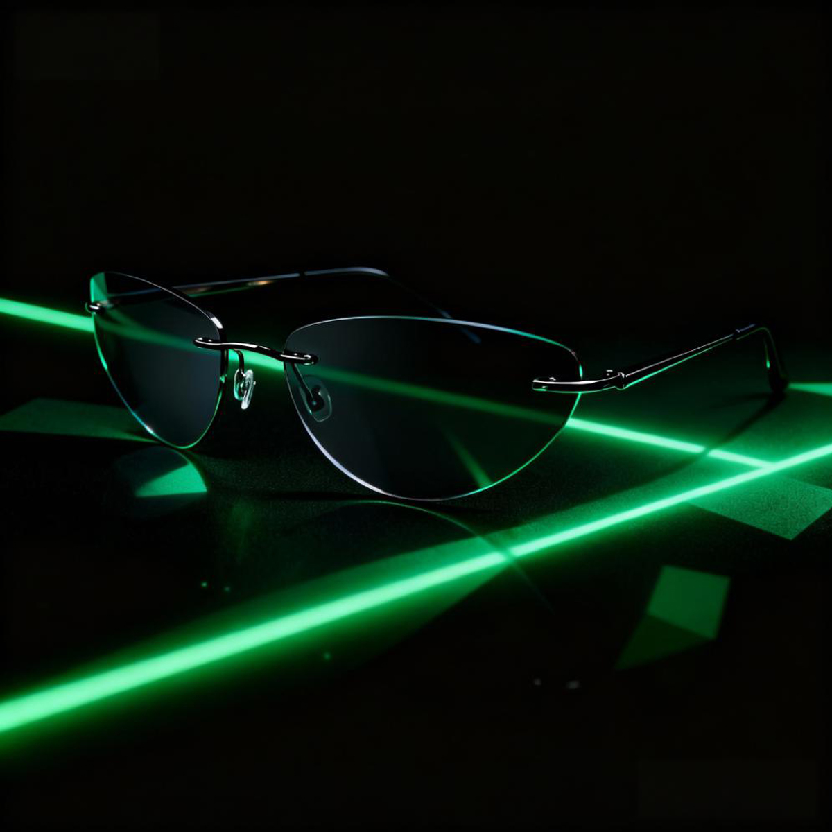 Fashion Rimless Sunglasses, Ca - Metal Photo Panel 评论和价格