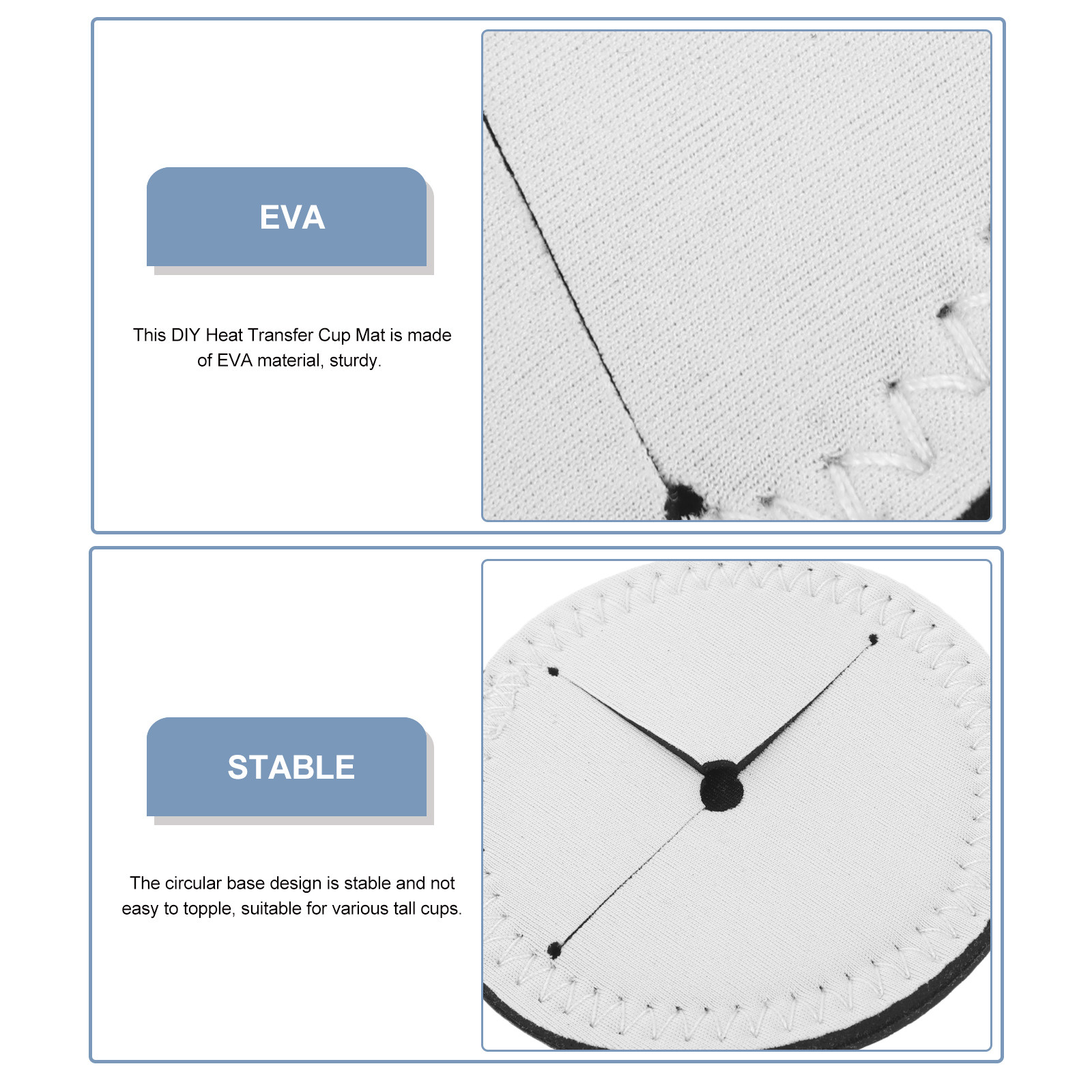 4Pcs Blank Round Heat Transfer - Coaster Sublimation Blank 评论和价格